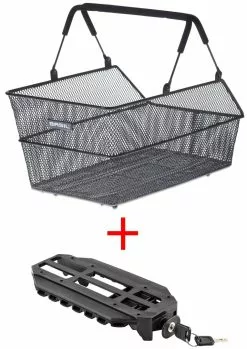 Basil Cento Multi Längs Engmaschig Für Schultaschen Schwarz Mit MonkeyLoad-T Adapter