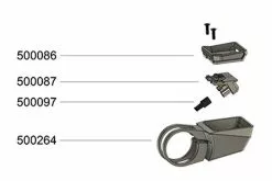 Biketec Displayhalter Center 31,8mm FIT 2.0 Set (mit Bestückung)