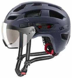 Uvex Finale-Visor 52-57cm / 56-61cm -Fahrradzubehör Verkäufe Helm Uvex Finale Visor dark blue matt 52 57cm S4107530715 4043197323121