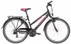 Pegasus Avanti 2018 21-Gang -Fahrradzubehör Verkäufe Pegasus Avanti 2018 26 Zoll Damen Trapez schwarz matt pink matt 576 74138