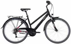 Pegasus Avanti 2022 18-Gang 6 Pegasus Avanti 2022 18-Gang -Fahrradzubehör Verkäufe Pegasus Avanti 2022 26 Zoll 18 Gang Damen Trapez black matt white pink 636 52638 52644