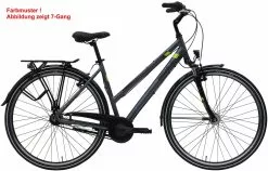 Pegasus Piazza 2020/2021 21-Gang -Fahrradzubehör Verkäufe Pegasus Piazza 2020 21 Gang Damen Trapez grau matt lime 526 00945 00950 00953