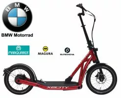 BMW X2City E-Scooter 11 BMW X2City E-Scooter -Fahrradzubehör Verkäufe Scooter E Roller BMW X2City Pedelec metallic red rot KW074 DCMS99
